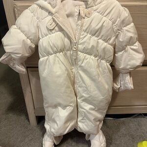 GAP Baby Cream Snowsuit